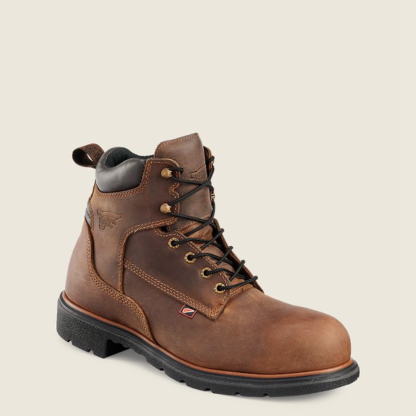 Red Wing Safety Boots Brown - Red Wing Mens Dynaforce® - 6-inch Toe - TLHCJ-4852